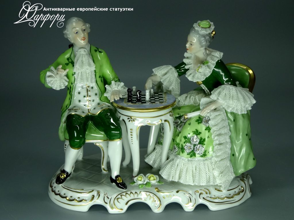 Купить фарфоровую статуэтку Kammer Игра в шахматы, Германия